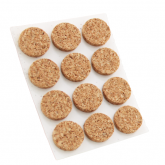 13mm Round Self Adhesive Cork Pads Ideal For Furniture & Also For Table & Chair Legs